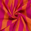 Musselin Stoff Streifen orange pink 1,50m Breite