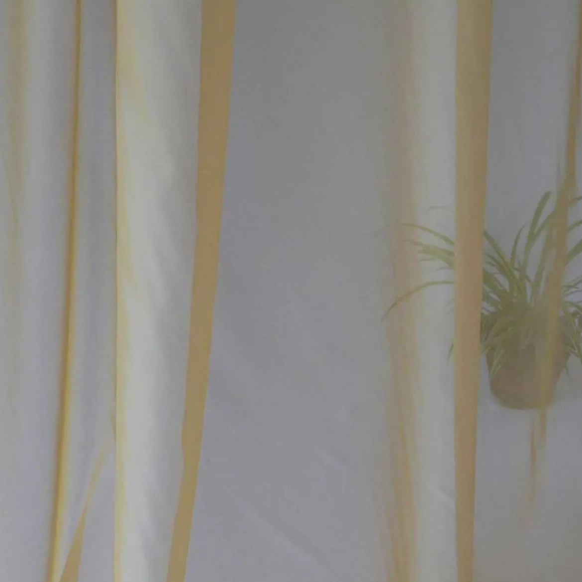 30m Voile Voilestore Gardinen Stoff gelb