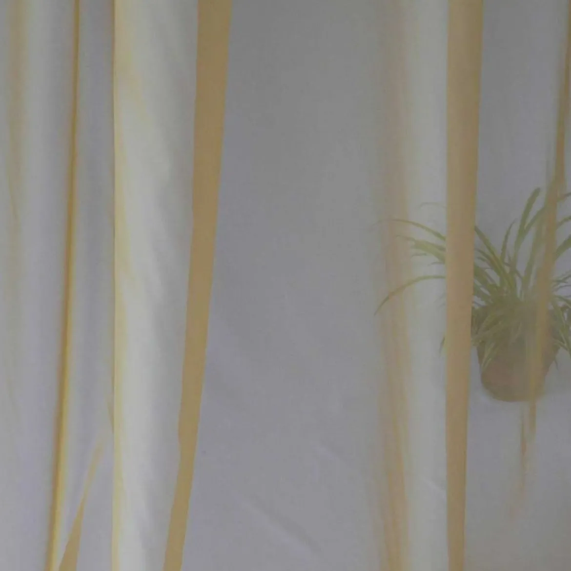 14m Voile Voilestore Gardinen Stoff gelb