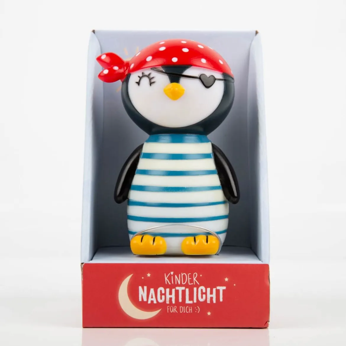 Nachtlicht Pinguin Kleiner Pirat LED 12cm von La Vida