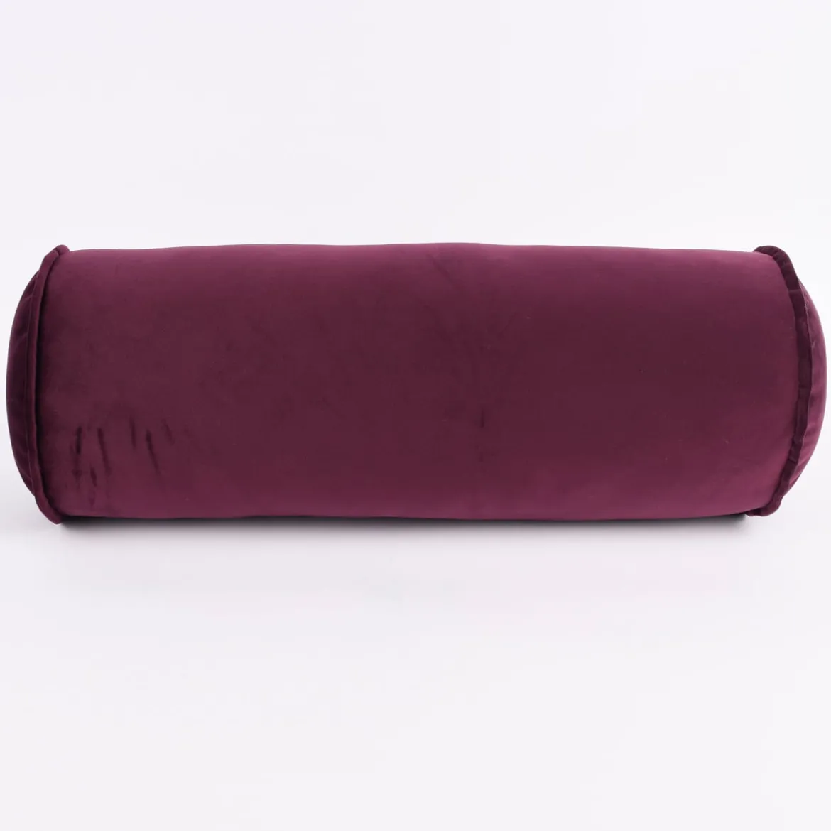 Nackenrolle aus Samt mit Kederumrandung beere 20x55cm von SCHÖNER LEBEN.