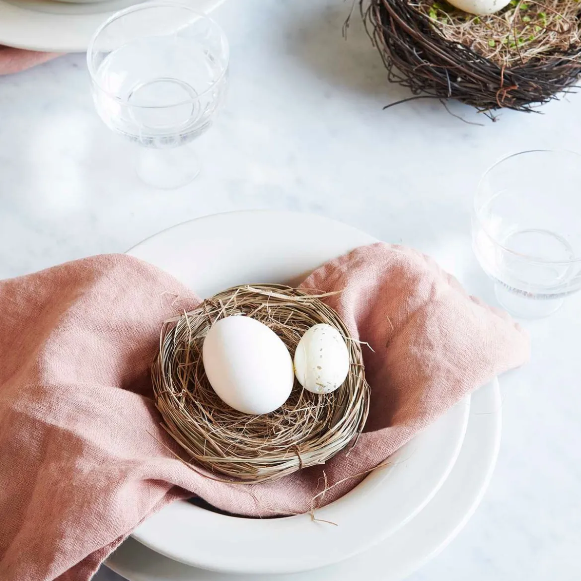 Naturnest mit Gras 10cm von Rico Design