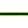 Neon-Borte Band gestreift neongrün schwarz Meterware Breite: 25mm