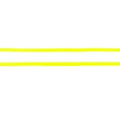 Neon-Borte Band gestreift neongelb weiß Meterware Breite: 25mm