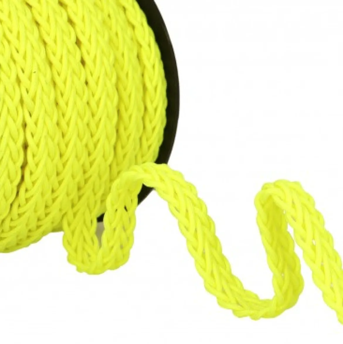Neonborte Flechtborte neon gelb 1,5cm Breite