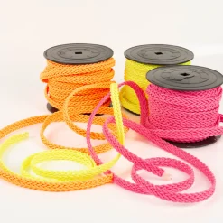 Neonborte Flechtborte neon orange 1,5cm Breite