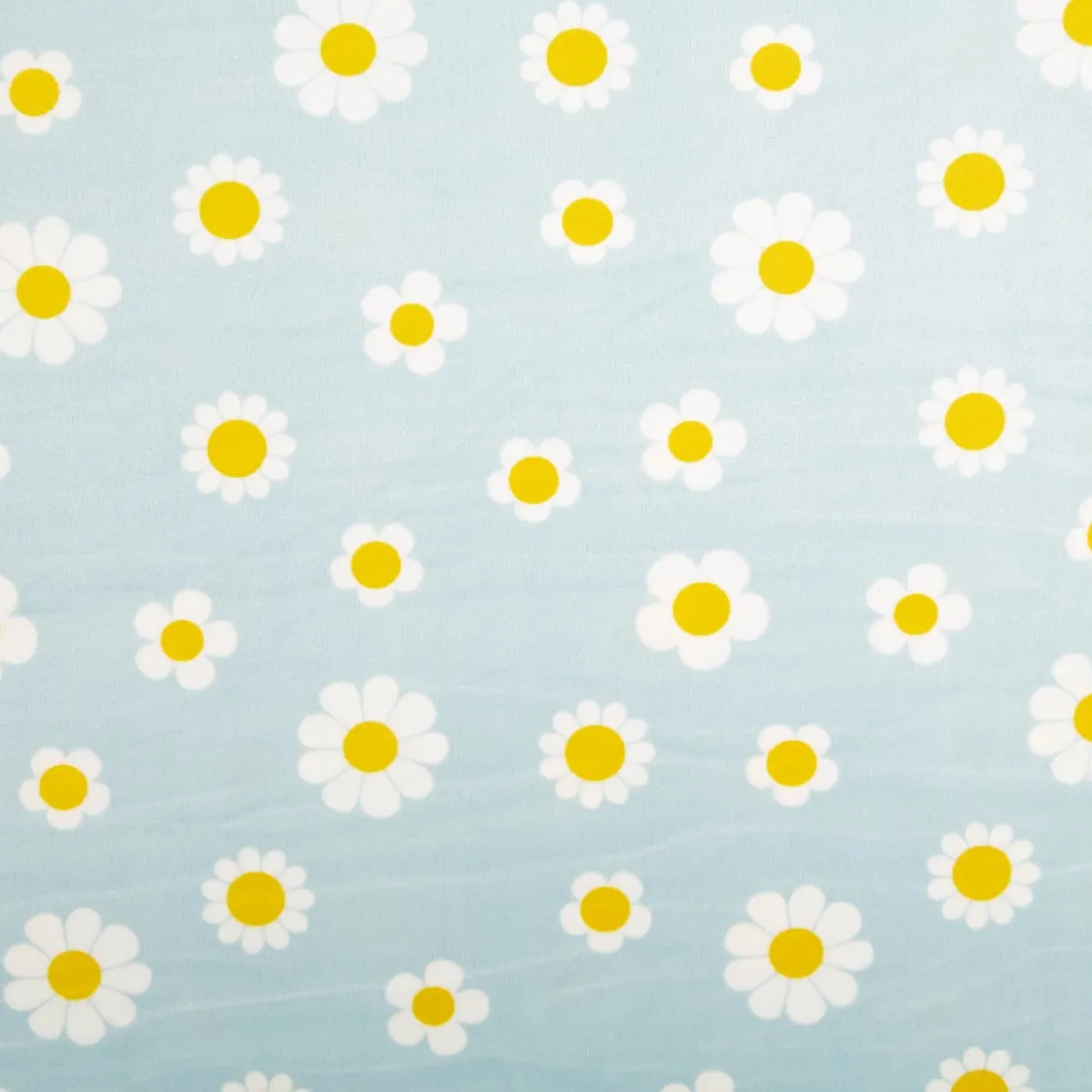 Nicki Stoff Blumen hellblau weiß 1,45m Breite