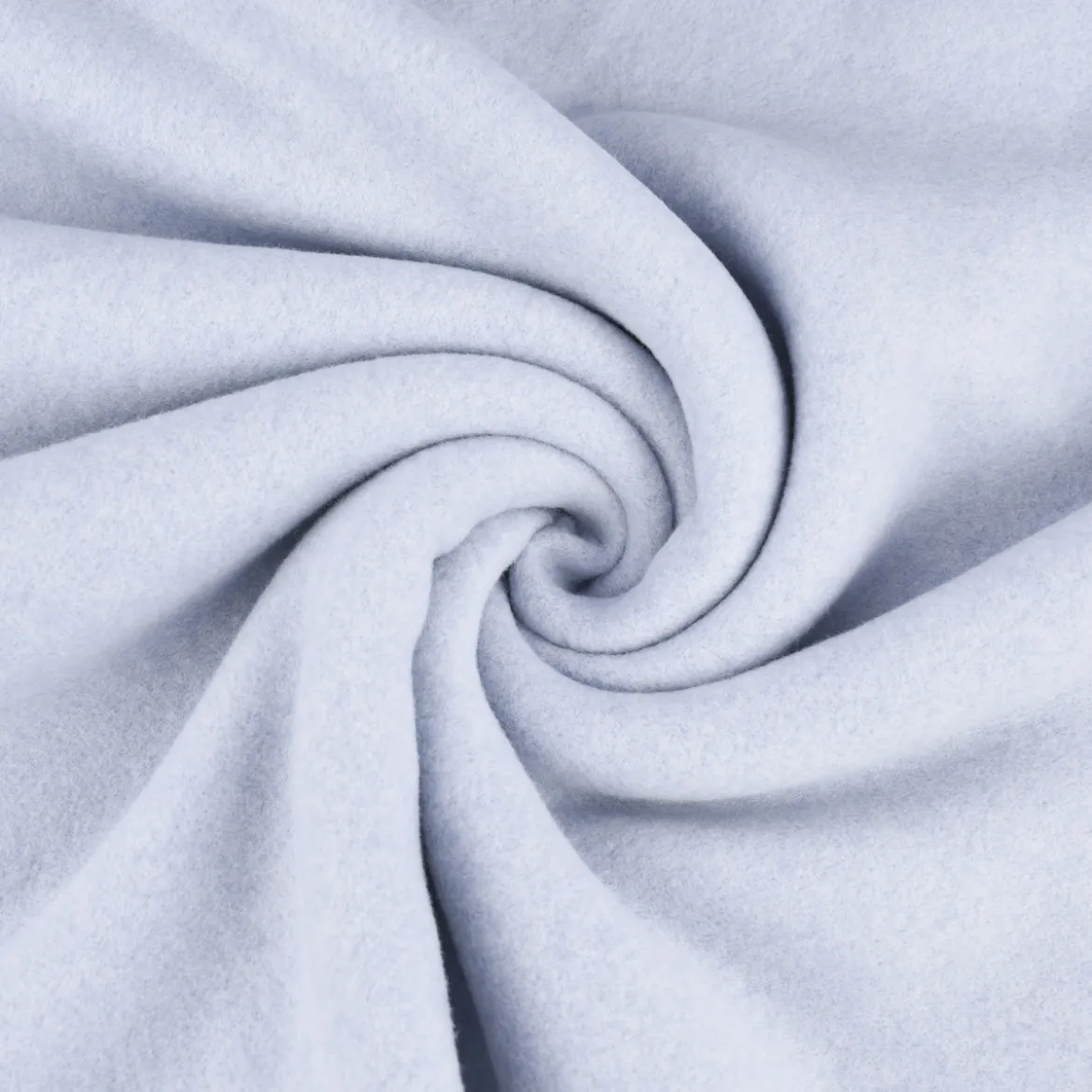 Organic Baumwoll-Fleece Bio-Fleece einfarbig hellblau meliert