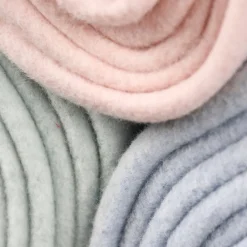 Organic Baumwoll-Fleece Bio-Fleece einfarbig rosa meliert