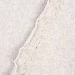 Organic Baumwoll-Fleece Bio-Fleece einfarbig hellgrau meliert