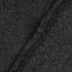 Organic Baumwoll-Fleece Bio-Fleece einfarbig dunkelgrau meliert