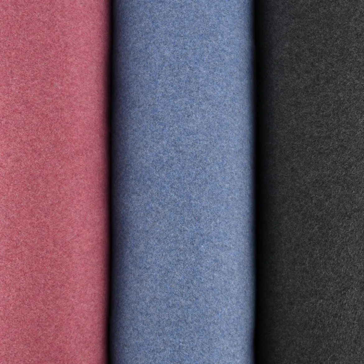 Organic Baumwoll-Fleece Bio-Fleece einfarbig dunkelgrau meliert