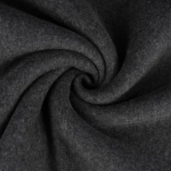 Organic Baumwoll-Fleece Bio-Fleece einfarbig dunkelgrau meliert