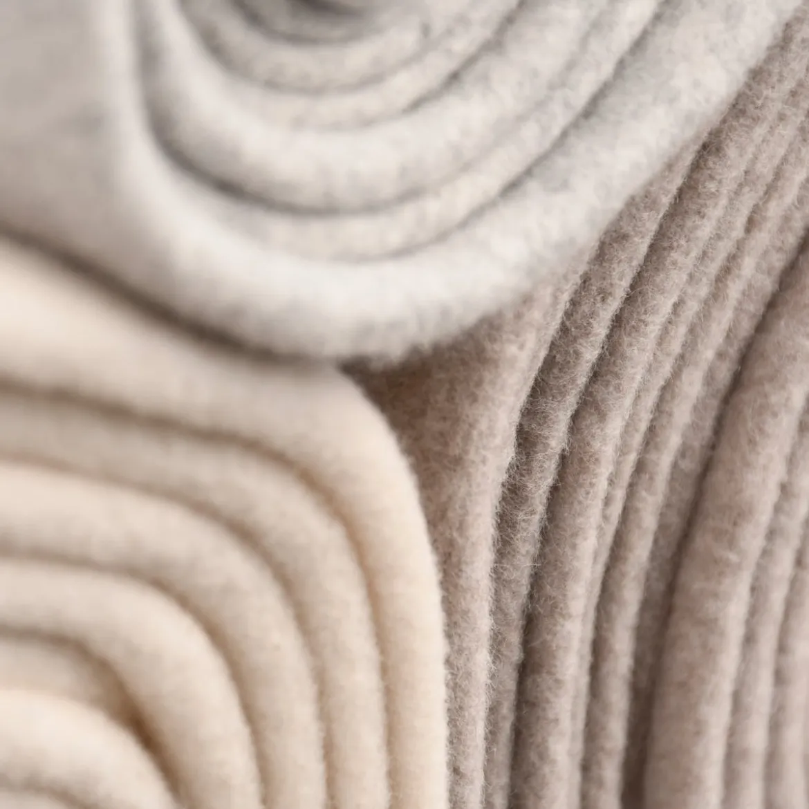 Organic Baumwoll-Fleece Bio-Fleece einfarbig creme