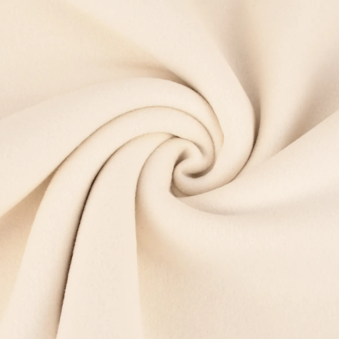 Organic Baumwoll-Fleece Bio-Fleece einfarbig creme