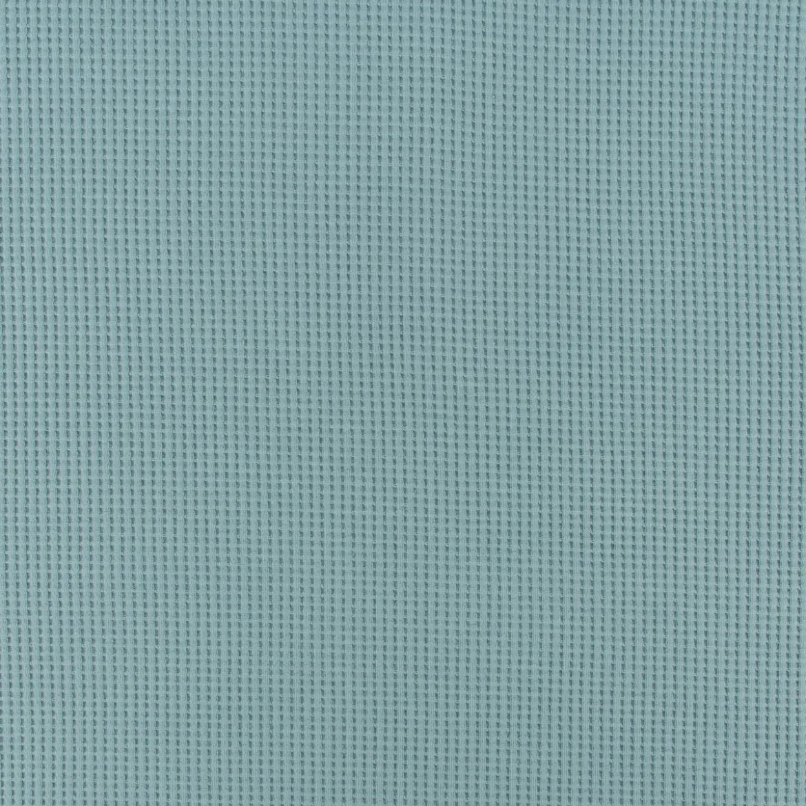 Organic Bio Waffeljerseystoff Waffelstrick Baumwolle einfarbig aqua 1,45m Breite