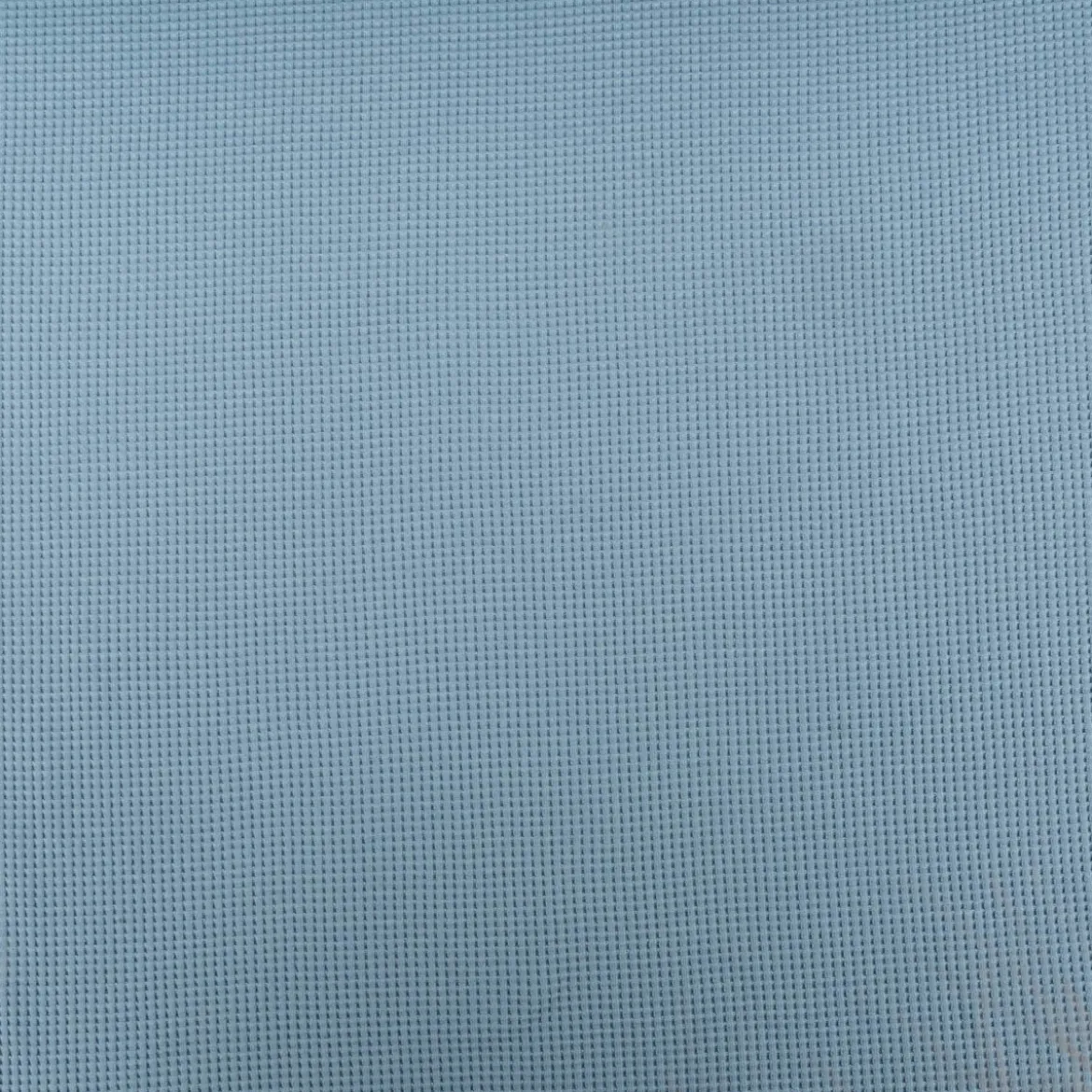 Organic Bio Waffeljerseystoff Waffelstrick Baumwolle einfarbig rauch blau 1,45m Breite