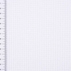 Organic Bio Waffeljersey Waffelstrick einfarbig weiß 1,45m Breite