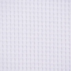 Organic Bio Waffeljersey Waffelstrick einfarbig weiß 1,45m Breite
