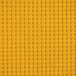 Organic Bio Waffeljersey Waffelstrick einfarbig senfgelb 1,45m Breite