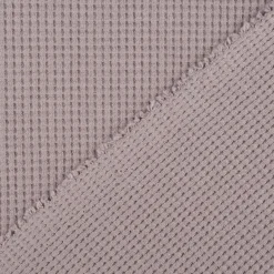 Organic Bio Waffeljersey Waffelstrick einfarbig grau 1,45m Breite
