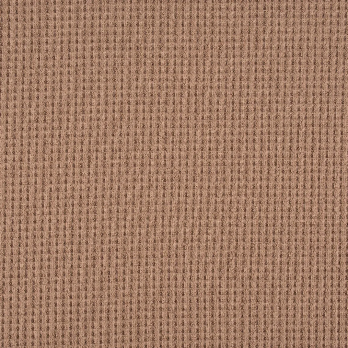Organic Bio Waffeljersey Waffelstrick einfarbig taupe 1,45m Breite