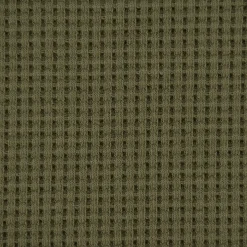 Organic Bio Waffeljersey Waffelstrick einfarbig army grün 1,45m Breite