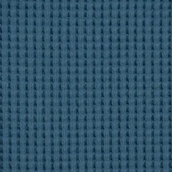 Organic Bio Waffeljersey Waffelstrick einfarbig jeansblau 1,45m Breite