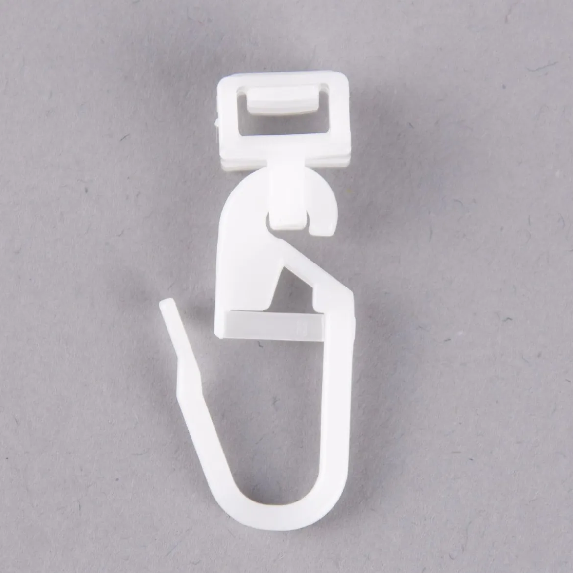 Original Hinno Clic Gleiter HC32 Gardinen-Clickgleiter Klickgleiter mit Faltenlegehaken lang für 6mm Lautnut 100 Stück