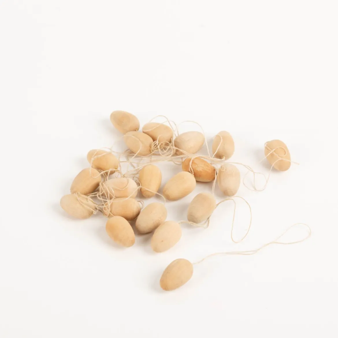 Osterdeko Mini-Eier aus Holz 20Stk 25x15mm von Creativ Company