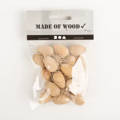 Osterdeko Mini-Eier aus Holz 20Stk 25x15mm von Creativ Company