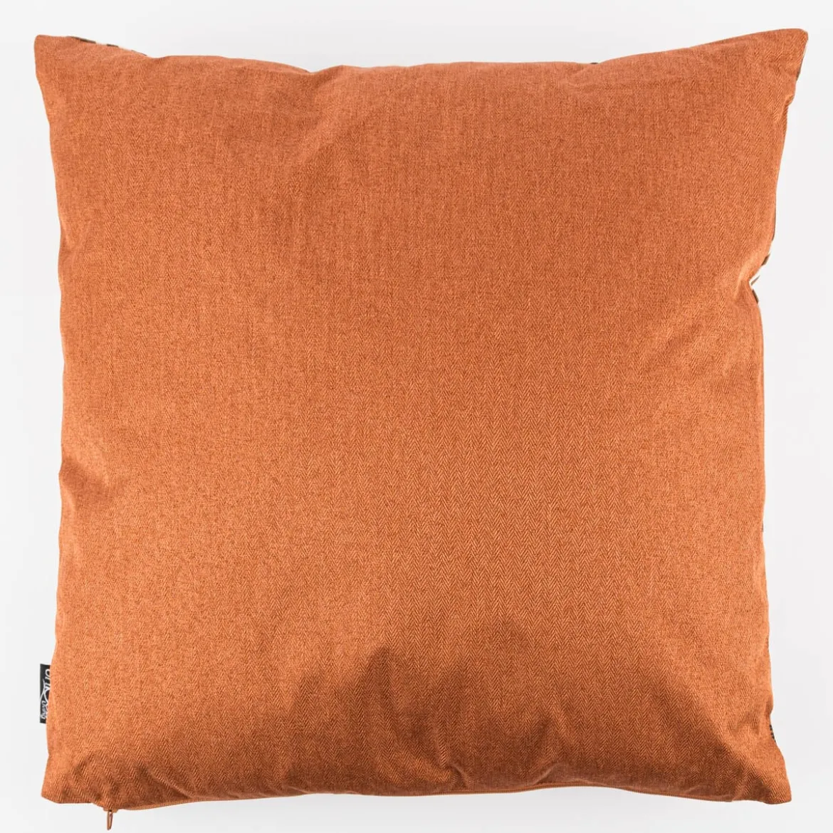 Outdoor Kissen aus Kunstfaser Palmen abstrakt braun schwarz creme 45x45cm