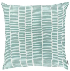 Outdoor Kissen Bliss weiß aqua blue 45x45cm