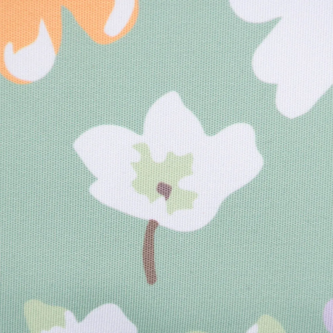 Outdoor Kissen Blüten Blumen grün hellgrün weiß 45x45cm