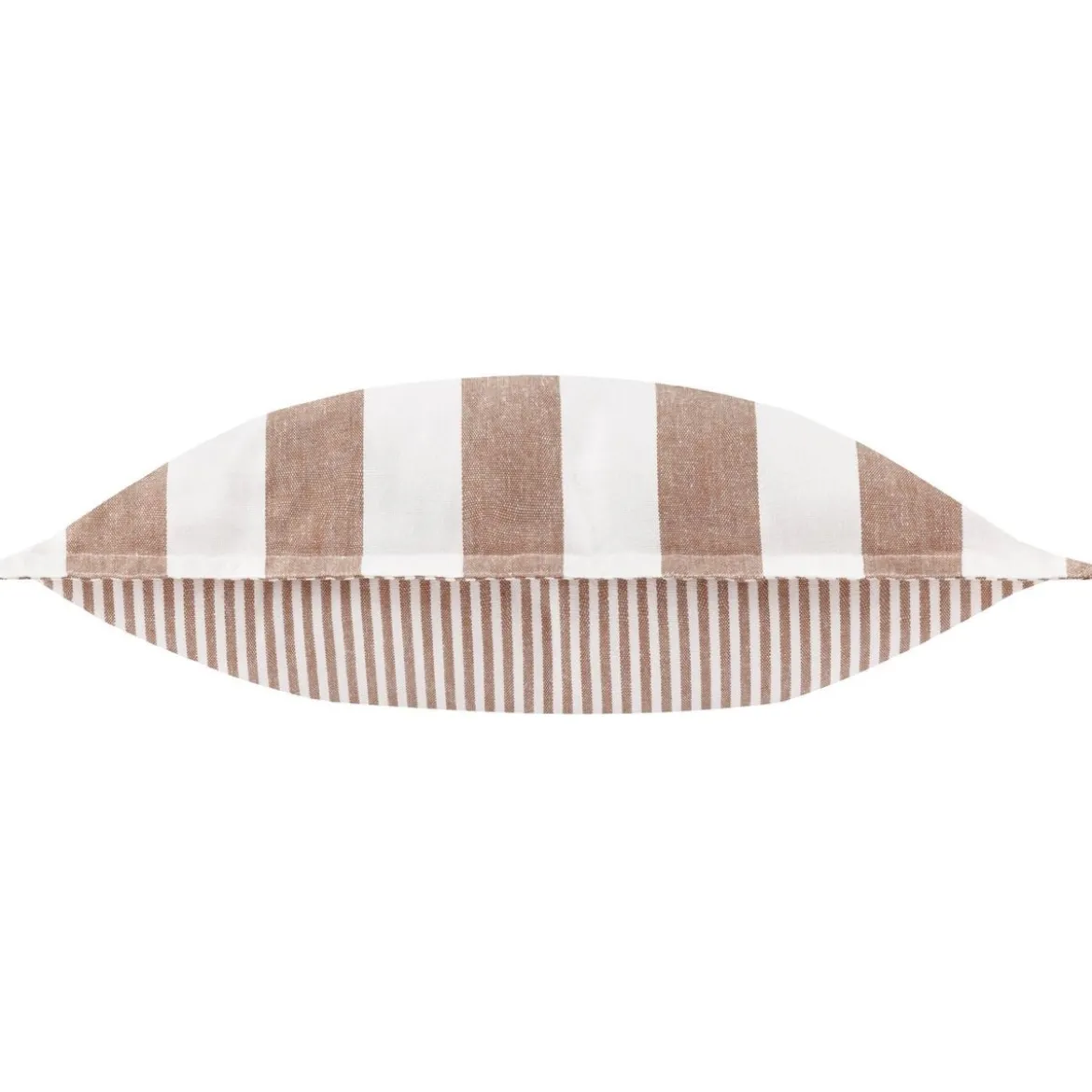 Outdoor Kissenhülle Hayle Streifen wendbar pekannuss braun 50x50cm