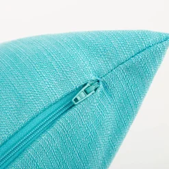 Outdoor Kissenhülle Struktur Olefina aqua blau in versch. Größen von SCHÖNER LEBEN.