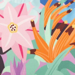 Outdoor Kissen Kakteen Blumen blau bunt 50x50cm