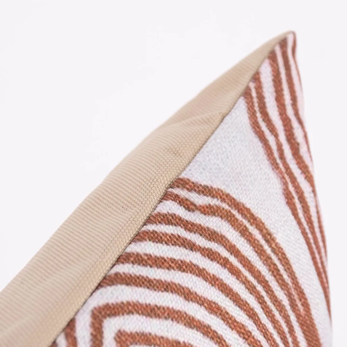 Outdoor Kissen Kreise abstrakt natur braun beige 45x45cm