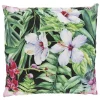 Outdoor Kissen Orchidee schwarz grün pink weiß 45x45cm