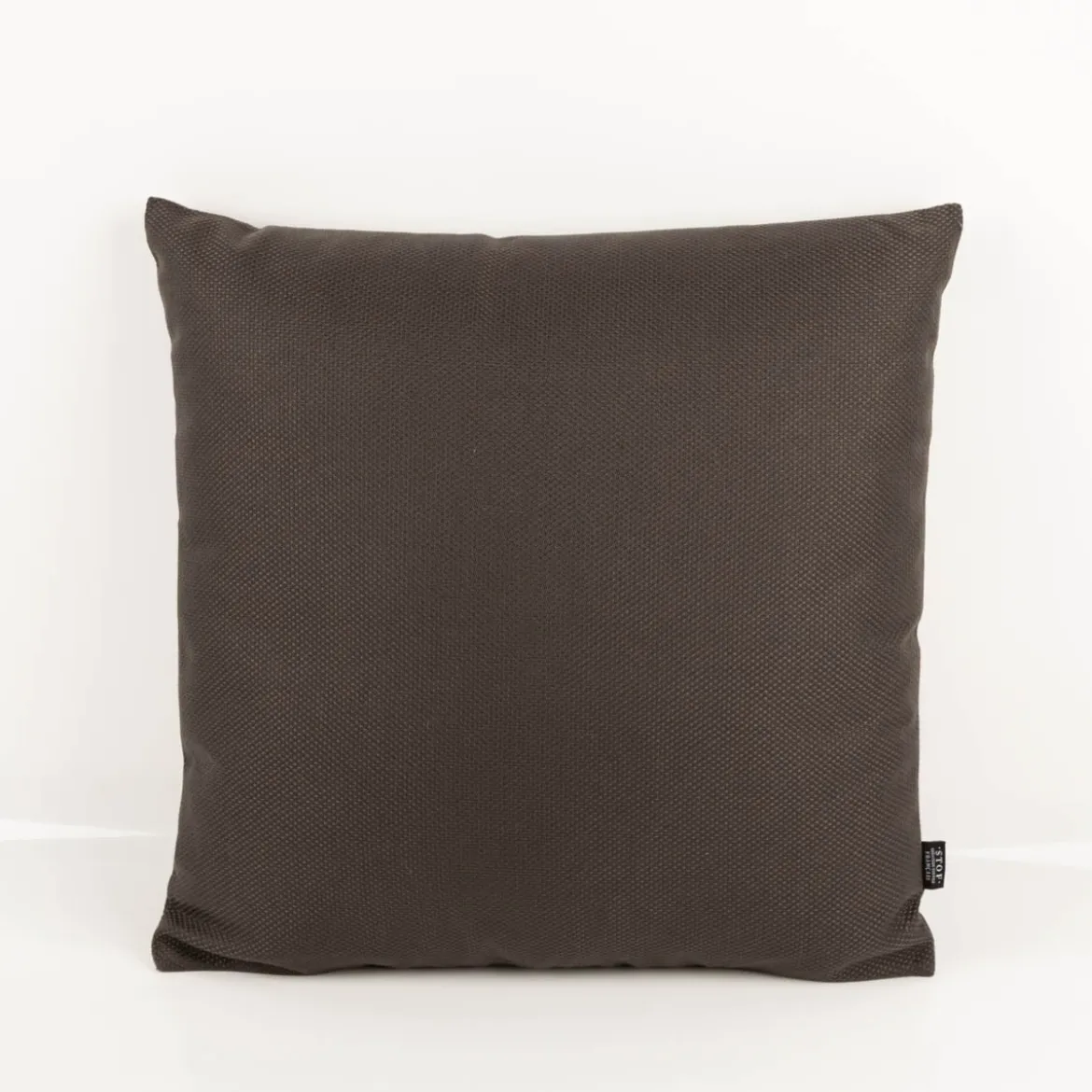 Outdoor Kissen Struktur uni dunkles Graubraun 50x50cm