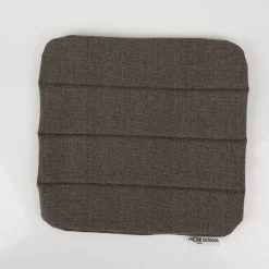 Outdoor Sitzkissen Elba uni meliert Struktur taupe 39x39x1cm