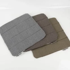 Outdoor Sitzkissen Elba uni meliert Struktur grau 39x39x1cm