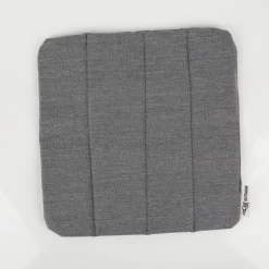 Outdoor Sitzkissen Elba uni meliert Struktur grau 39x39x1cm