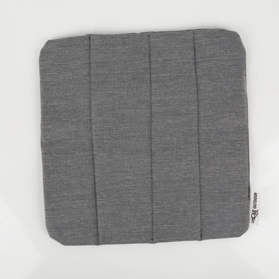 Outdoor Sitzkissen Elba uni meliert Struktur grau 39x39x1cm