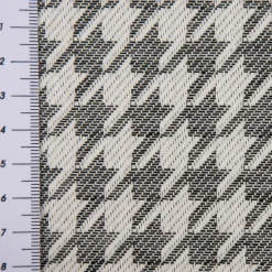 Outdoorstoff Dralon Jacquard Teflonbeschichtung Hahnentritt grau wollweiß 1,40m Breite