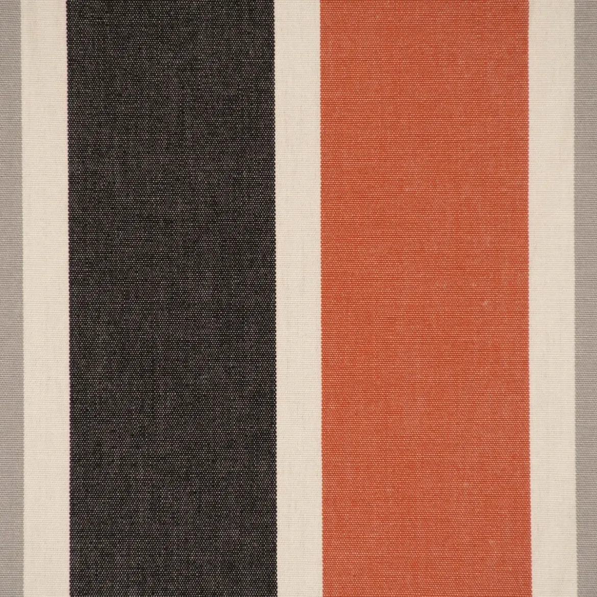 Outdoorstoff Dralon Jacquard Dekostoff polsterfähig Streifen terra schwarz grau 1,40m Breite