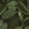 Outdoorstoff Dralon Teflonbeschichtung Botanic Leaf Detailed Blätter Exotik grün 1,40m Breite