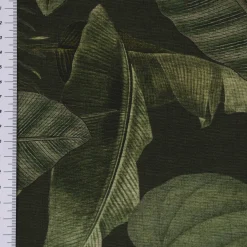 Outdoorstoff Dralon Teflonbeschichtung Botanic Leaf Detailed Blätter Exotik grün 1,40m Breite