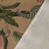 Outdoorstoff Dralon Teflonbeschichtung Romantic Botanic Exotik Blumen beige grün rosa 1,40m Breite