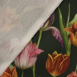 Outdoorstoff Dralon Teflonbeschichtung Tulip Painting Tulpen grün rot 1,40m Breite